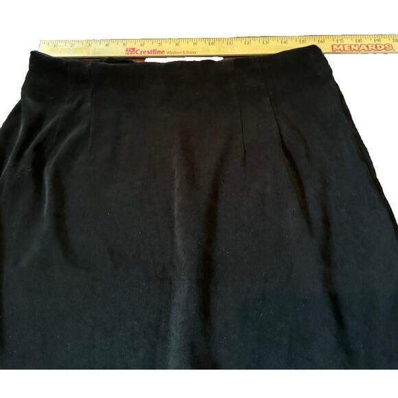 Briggs Petite Black Straight Skirt with Slit 16 P Modest Polyester Spandex - Picture 7 of 7